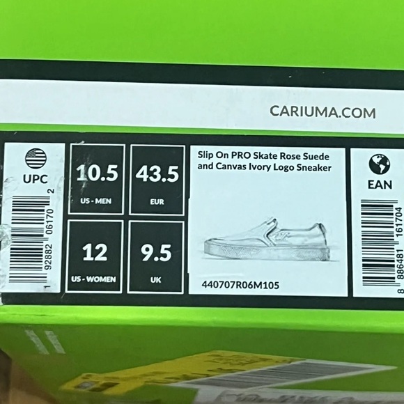 Cariuma Sneaker PRO Skate Rose Suede Canvas Preppy Brazil multiple sizes - Picture 7 of 7